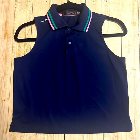 Girls size XL 16 Ralph Lauren RLX sleeveless polo top - Picture 1 of 6